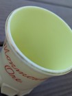 Monmouth Oregon Ore Uranium Antique Custard Glass Souvenir Trinket Cup Mug