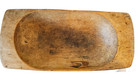 Antique Primitive Hand Carved Wooden Dough Bowl Large Farmhouse Trencher 24 