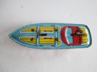 Vintage J  Chein  Wind Up Tin Litho Toy Boat Made In Usa        A11