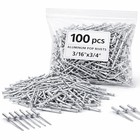 100pcs Large Flange Aluminum Pop Rivets Big Head Steel 3 16  X 3 4  100pcs