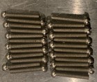 Stainless Steel Round Head Slotted Machine Screws  Nuts 0-80 X 3 8  24 Pcs r r 