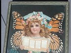 1905 Yard Long Style Calendar Print -4 Girls In Butterfly Wings-christian Herald