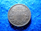 1858 Canada Silver 20 Cents - Extra Fine - One Year Only Type - Scarce Like This
