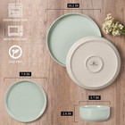 Stoneware Dinnerware Sets  12-piece Plates And Bowls Set For 4  Dishes Set Fo   