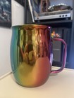 Wild Bill   s Olde Fashioned Soda Pop Company Metallic Rainbow 20 Oz Barrel Mug