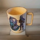 Vintage 1967 Planet Of The Apes Plastic Cup Mug By Deka  Urko  Zaius  Galen