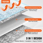 Vevor Double Reflective Insulation Roll Foam Radiant Barrier 48in X 100 Ft 3 2mm