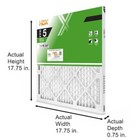 18 X 18 X 1 Standard Pleated Air Filter Fpr 5  3-pack  Air Filters Replacement