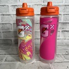 Gatorade 30 Oz Contour Squeeze Water Bottles  Pink  Pink And Yellow Marble 2pack