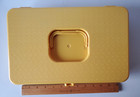 Vintage Wil-hold Thread Caddy In Box Yellow 1970 s Sewing Organizer Plastic Box