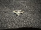 Jared 14k White Gold Round Brilliant Diamond Ring 0 60ct F Si2 Gsi Sz 6