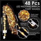 48 Pcs Lighted Wedding Fairy Wands Led Foil Tinsel Wedding Sticks Led Light U   