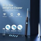 Leiput Ear Wax Removal - Ear Cleaner With 1080p Camera - Fsa hsa Black