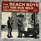 The Beach Boys 45 7  Picture Sleeve Only Let Him Run Wild california Girls
