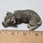 Vtg Sandicast Lil Snoozers Schnauzer  Figurine Hand Cast Hand Painted Dog