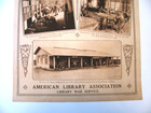 Original Wwi War Poster  American Library Association  A l a  In Camps  Linen