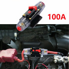 New 100 Amp Car Stereo Audio 12v Circuit Breaker Fuse Inline Fits 4 8 Gauge Wire