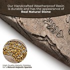 Pet Memorial Stone - Brown   Dog Or Cat Garden Stone Heart Paw Print   Headst   