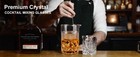 Cocktail Mixing Glass  22oz Crystal Pitcher Thick Base Design Bartending