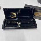 Platinum 3776 Century Celluloid Black   Gold Fountain Pen 14k Music Nib Uninked