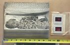 1960s Vtg Post Mortem Old Woman Funeral Coffin 2 Photos   2 Ektachrome Slides