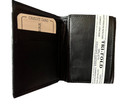 Masonic Past Master With Square Black Trifold Leather Wallet Freemason New 