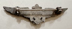 Vtg Wwii-era Us Navy Aviator Wings Pin  Sterling Silver   Neat Maker s Stamp
