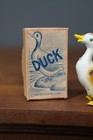 Vintage Tin Toy Wind Up Walking Duck W  Box Japan Antique Works