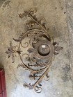 Vintage Florentine Gold Tone Metal Wall Sconce Candelabra