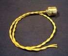 Antique Victorian Brass Hanging Acorn Dead End Ceiling Light Fan Switch Button