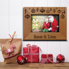 Santa   Me Picture Frame-christmas- Gift For Children-engraved Wood Frame