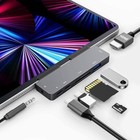 Ipad Pro Usb C Hub Adapter For Ipad Pro 2024 M4 M2 M1 7-in-1 Hub With 701e