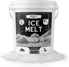 Rock Salt Ice Melt Pail Effective To -25  f  Eco-friendly De-icer  Optimal Gra   