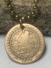 1878 Antique Netherlands 1 C  Coin Pendant Unisex 24  Necklace  Great Gift      A1