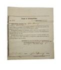 1833 Bank Of Germantown Stock Certificate  508 Issued To John Harvey
