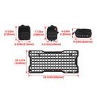 For Jeep Wrangler Jk 07-22 Aluminium Tailgate Tactical Molle Panel W storage Bag