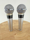Pair Vintage Shure Unisphere I Dynamic Model 565 Vocal Microphone