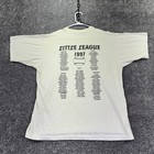 Vtg Fruit Of The Loom Shirt Mens Xl White Little League 1997 Baseball Tee