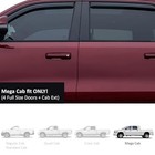  bhor  In Channel Rain Guards   Wind Deflectors Compatible With 09-10 Dodge