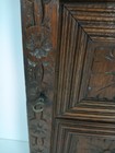 Antique 19th Century Door Panel Lion Head Ornate Carved Wood Architectural Recla