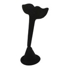 3-3 4  w X 5  h Black Velvet Whale Tail Earring Display Stand Jewelry Displaying