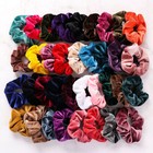 40 Pcs Women Girl Hair Scrunchies Velvet Elastic Hair Bands Scrunchy Rope Ties