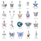 2025 Butterfly Dragon Bird Charms Cz For Beacelets Necklace 925 Sterling Silver
