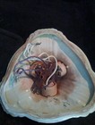 Vintage Small Flush Mount Ceiling Fixture Floral Porcelain Light