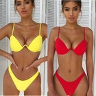 Swimwear Push-up    Bra Swimsuit Women  Bandage Suit Padded Bikini Bathing Set