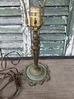 Antique Vintage Moe Bridges Accent Table Lamp Ornate Metal Base Milwaukee Works