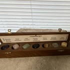 Chakra 7-stone Crystal Set In Wooden Box  Quartz  Amethyst  Sodalite