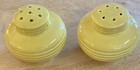 Bauer Vintage Pottery Ring Ware Yellow Salt And Pepper Shakers