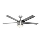 Homedecoratorscollection 52in Led Brushed Nickel Ceiling Fan   Hubspace Bundle