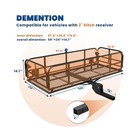 500 Lbs Folding Rack Hitch Mount Cargo    2  Hitch Receiver    60  X 24     